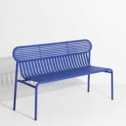 Bleu – Banc Week-End – 121 x 49 x H77 cm - Petite Friture