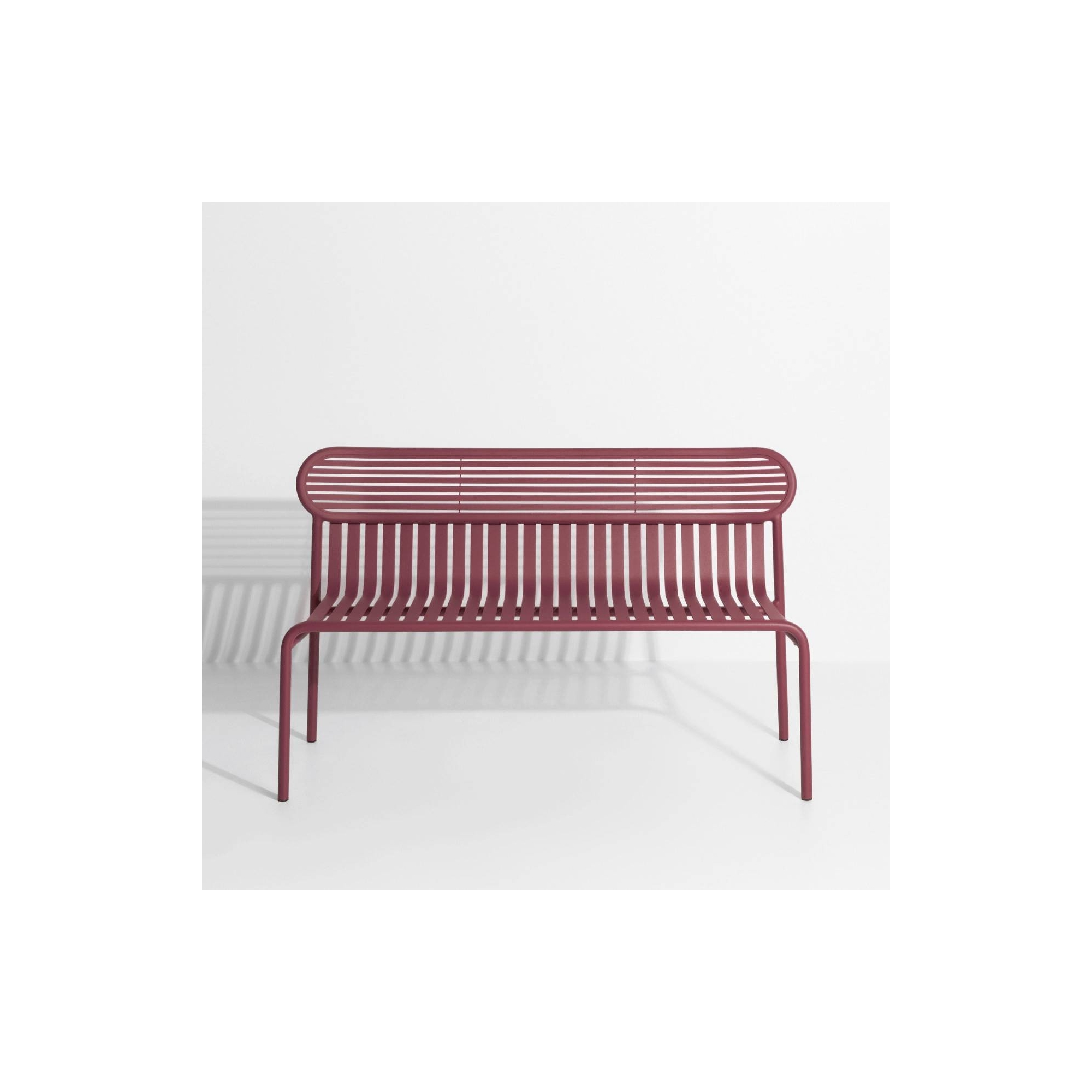 ÉPUISÉ - Bordeaux – Banc Week-End – 121 x 49 x H77 cm - Petite Friture