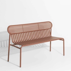 Terracotta – Bench Week-End – 121 x 49 x H77 cm - Petite Friture