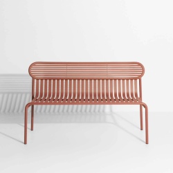 Terracotta – Bench Week-End – 121 x 49 x H77 cm - Petite Friture