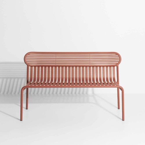 Terracotta – Bench Week-End – 121 x 49 x H77 cm - Petite Friture