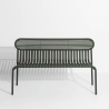 Green glass – Bench Week-End – 121 x 49 x H77 cm - Petite Friture