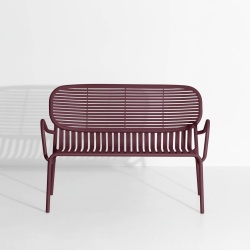 OUT OF STOCK - Burgundy – Lounge Bench Week-End - Petite Friture