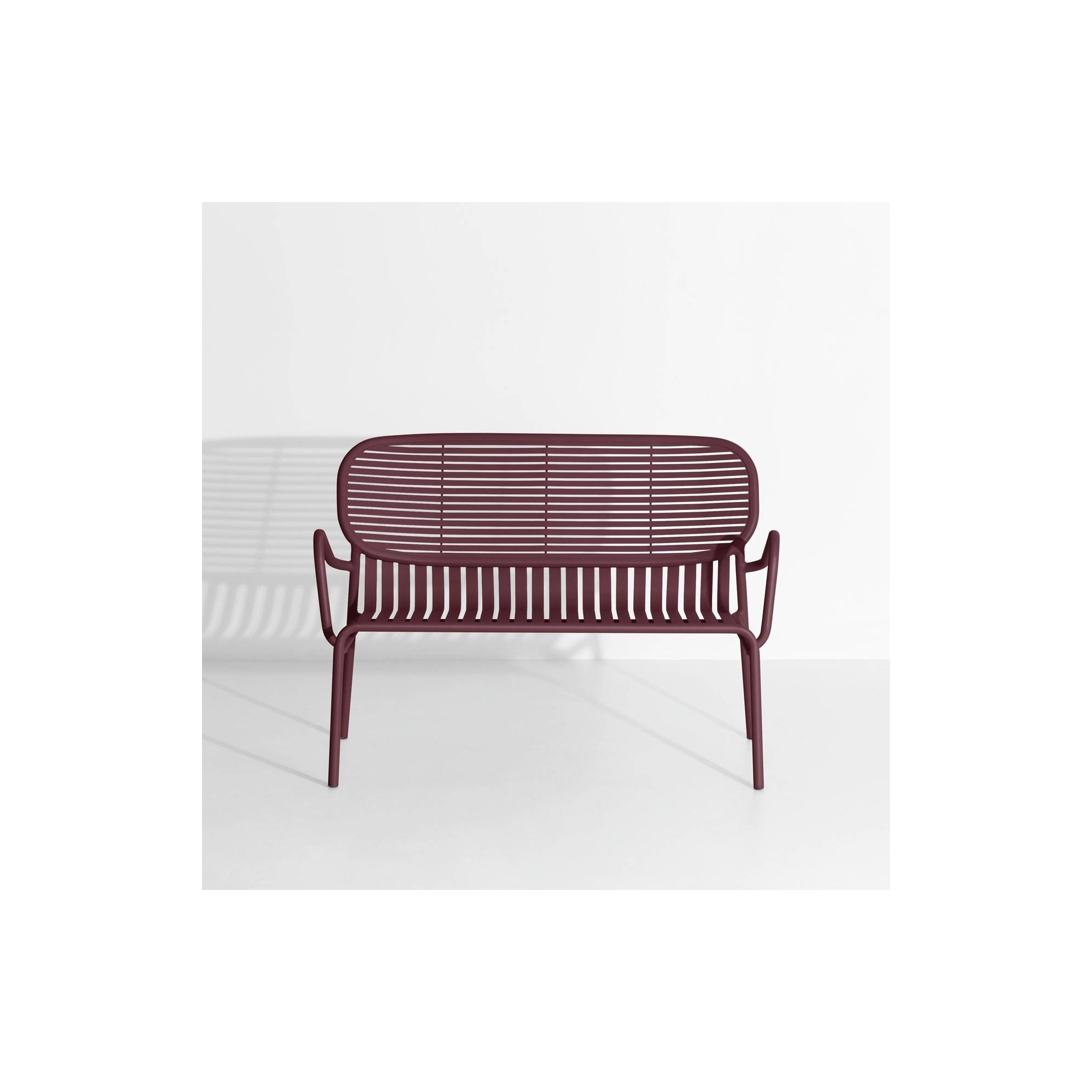 OUT OF STOCK - Burgundy – Lounge Bench Week-End - Petite Friture