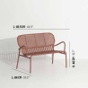 Terracotta – Lounge Bench Week-End - Petite Friture