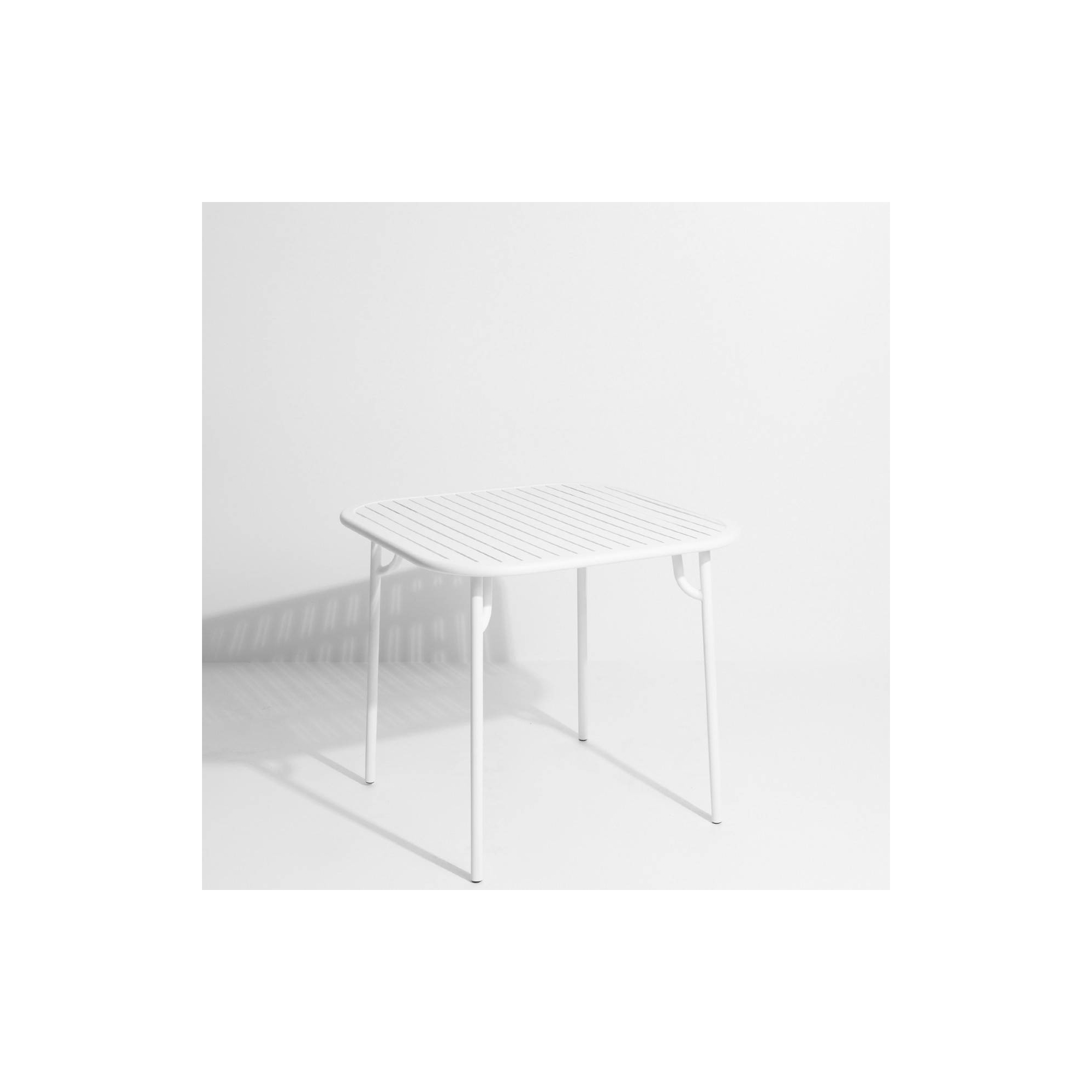 Blanc - Table Week-End  85 x 85 x H75 cm - Petite Friture