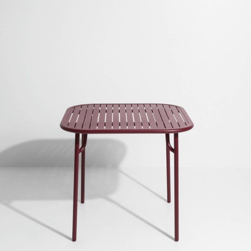 OUT OF STOCK - Burgundy - Week-End  Dining Table 85 x 85 x H75 cm - Petite Friture