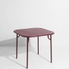 OUT OF STOCK - Burgundy - Week-End  Dining Table 85 x 85 x H75 cm - Petite Friture