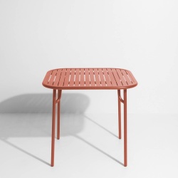 Terracotta - Table Week-End  85 x 85 x H75 cm - Petite Friture