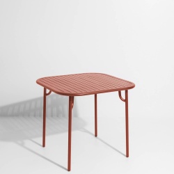 Terracotta - Week-End  Dinning Table 85 x 85 x H75 cm - Petite Friture