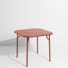 Terracotta - Table Week-End  85 x 85 x H75 cm - Petite Friture