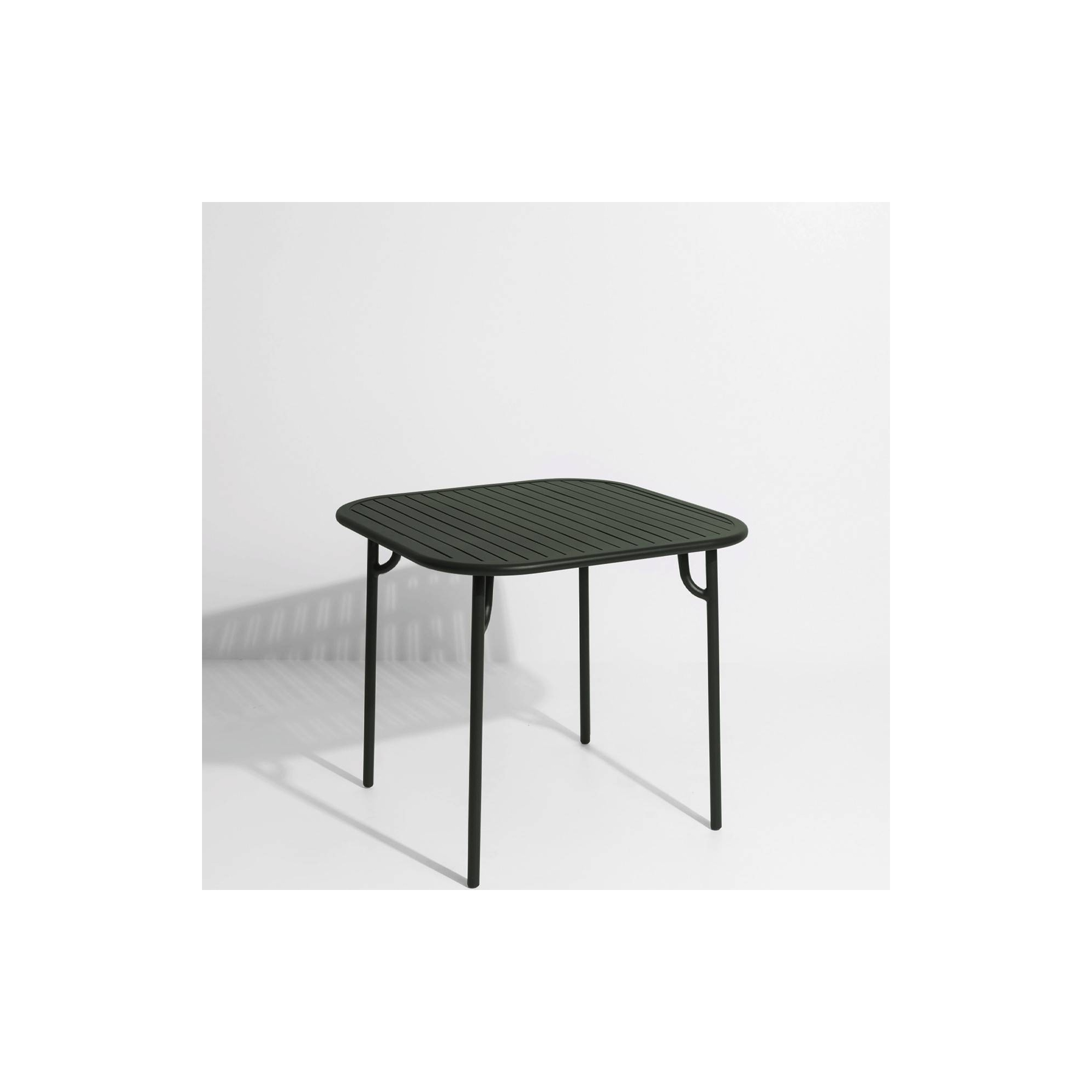 Green glass - Week-End  Dinning Table 85 x 85 x H75 cm - Petite Friture