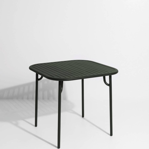 Vert bouteille - Table Week-End  85 x 85 x H75 cm - Petite Friture