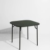 Green glass - Week-End  Dinning Table 85 x 85 x H75 cm - Petite Friture