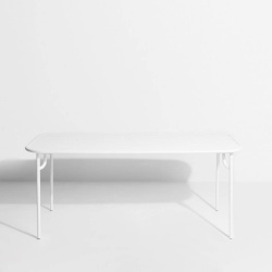 Blanc - Table Week-End  180 x 85 x H75 cm - Petite Friture