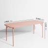 Blush - Table Week-End  180 x 85 x H75 cm - Petite Friture