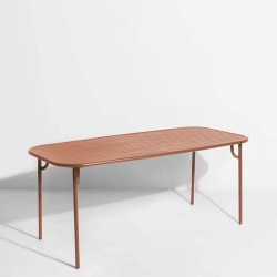 Terracotta - Table Week-End  180 x 85 x H75 cm - Petite Friture