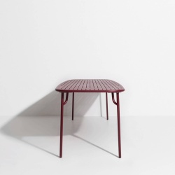 OUT OF STOCK - Burgundy - Week-End  Dinning Table 220 x 85 x H75 cm - Petite Friture