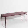 OUT OF STOCK - Burgundy - Week-End  Dinning Table 220 x 85 x H75 cm - Petite Friture