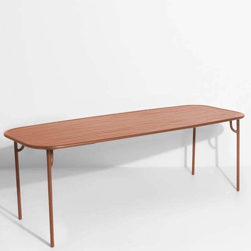 Terracotta - Table Week-End  220 x 85 x H75 cm - Petite Friture