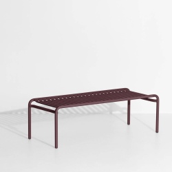 OUT OF STOCK - Burgundy - Week-End Coffee Table 127x51xH41 cm - Petite Friture