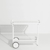 White – Tea Trolley Haute Week-End 82 x 48 x H73 cm - Petite Friture