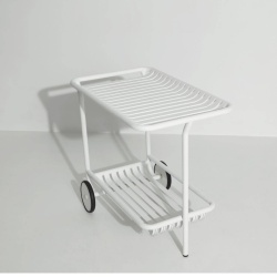 White – Tea Trolley Haute Week-End 82 x 48 x H73 cm - Petite Friture