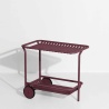 OUT OF STOCK - Burgundy – Tea Trolley Haute Week-End 82 x 48 x H73 cm - Petite Friture