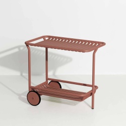 Terracotta – Tea Trolley Haute Week-End 82 x 48 x H73 cm - Petite Friture