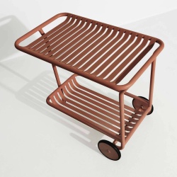 Terracotta – Tea Trolley Haute Week-End 82 x 48 x H73 cm - Petite Friture