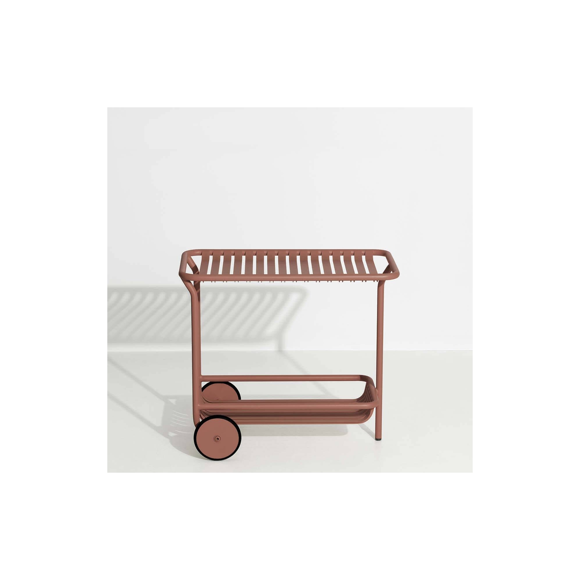 Terracotta – Tea Trolley Haute Week-End 82 x 48 x H73 cm - Petite Friture