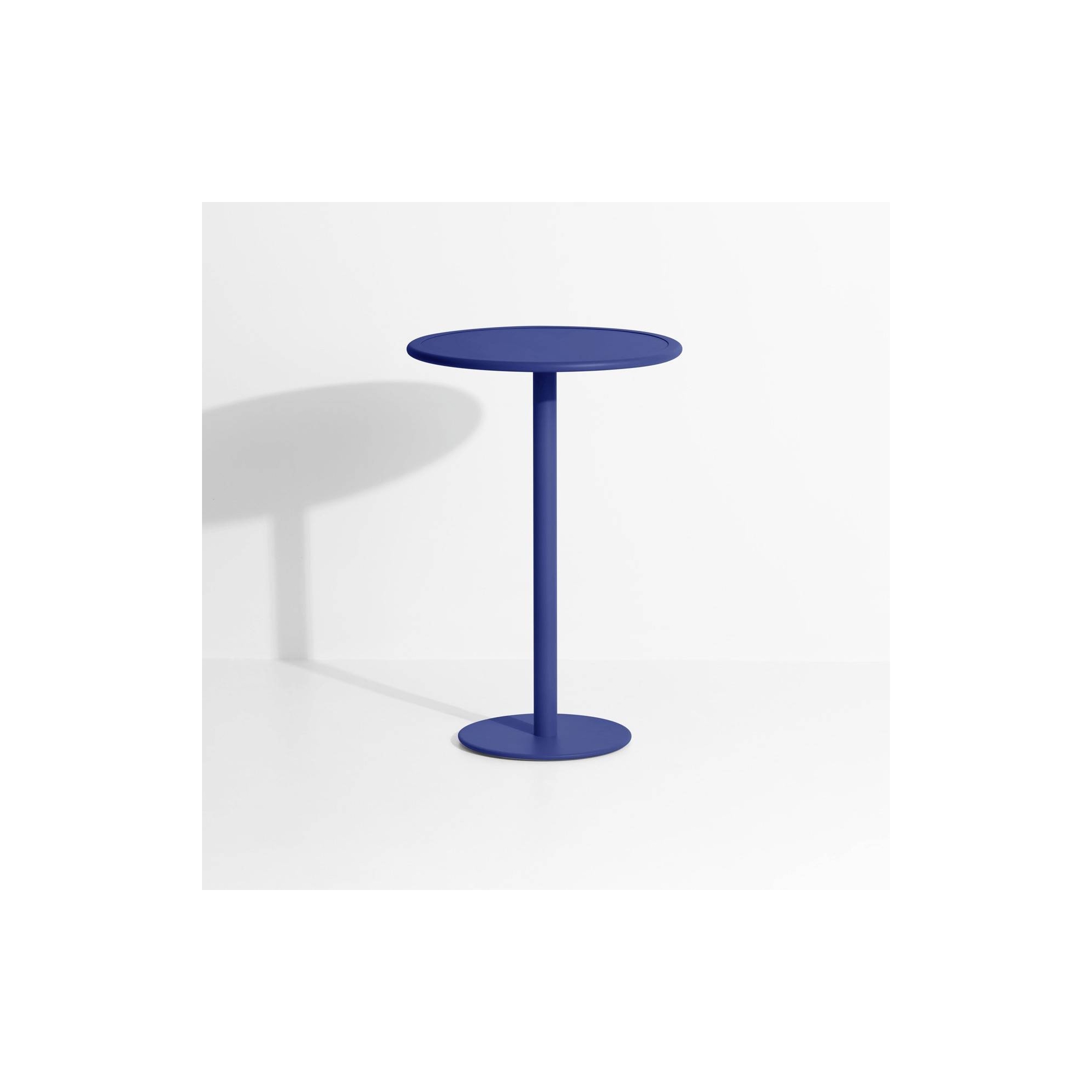 Bleu - Table Haute Week-End Ø70 x H105 cm - Petite Friture