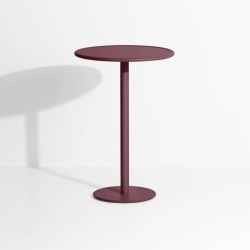 OUT OF STOCK - Burgundy - Week-End High Table Ø70 x H105 cm - Petite Friture