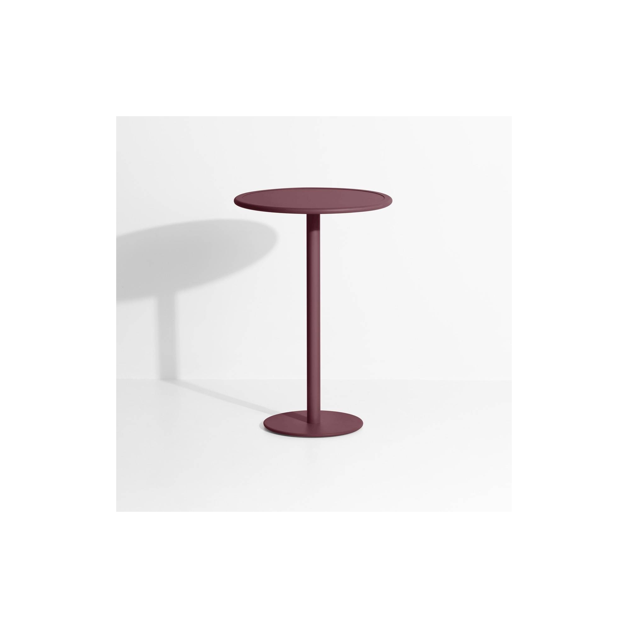 OUT OF STOCK - Burgundy - Week-End High Table Ø70 x H105 cm - Petite Friture