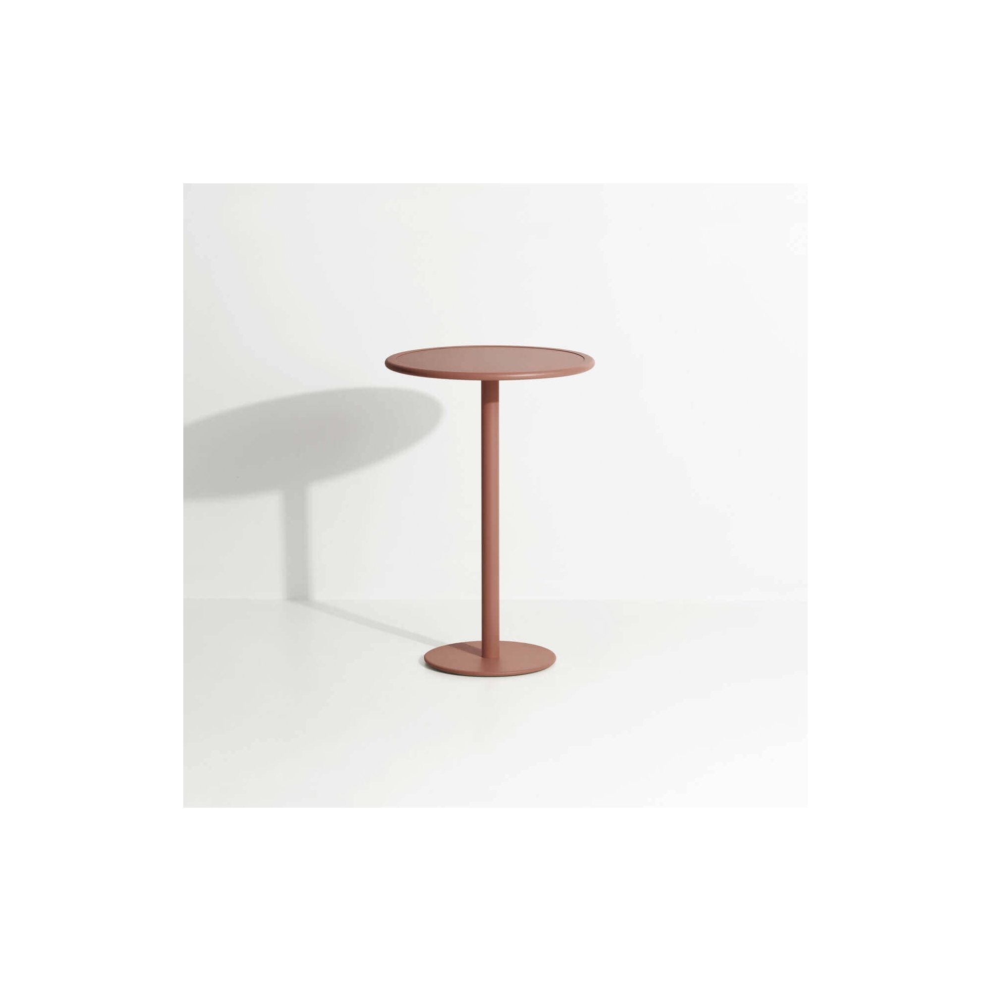 Terracotta - Table Haute Week-End Ø70 x H105 cm - Petite Friture