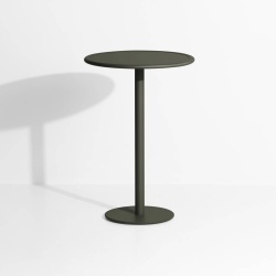 Vert bouteille - Table Haute Week-End Ø70 x H105 cm - Petite Friture