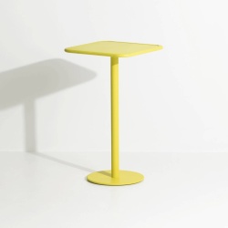 Yellow - Week-End High Table 60 x 60 x H105 cm - Petite Friture