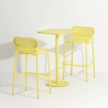 Yellow - Week-End High Table 60 x 60 x H105 cm - Petite Friture