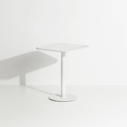 Blanc - Table Bistrot Week-End  60 x 60 x H75 cm - Petite Friture