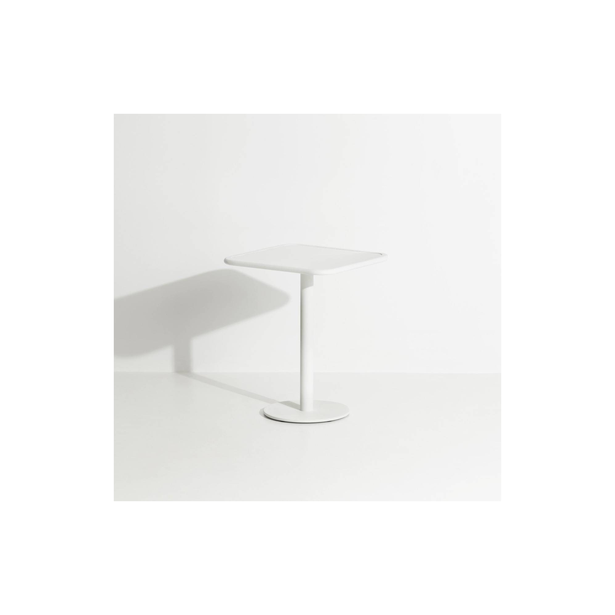 Blanc - Table Bistrot Week-End  60 x 60 x H75 cm - Petite Friture