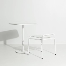 Blanc - Table Bistrot Week-End  60 x 60 x H75 cm - Petite Friture