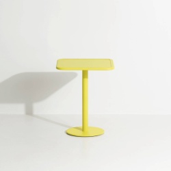 Jaune - Table Bistrot Week-End  60 x 60 x H75 cm - Petite Friture