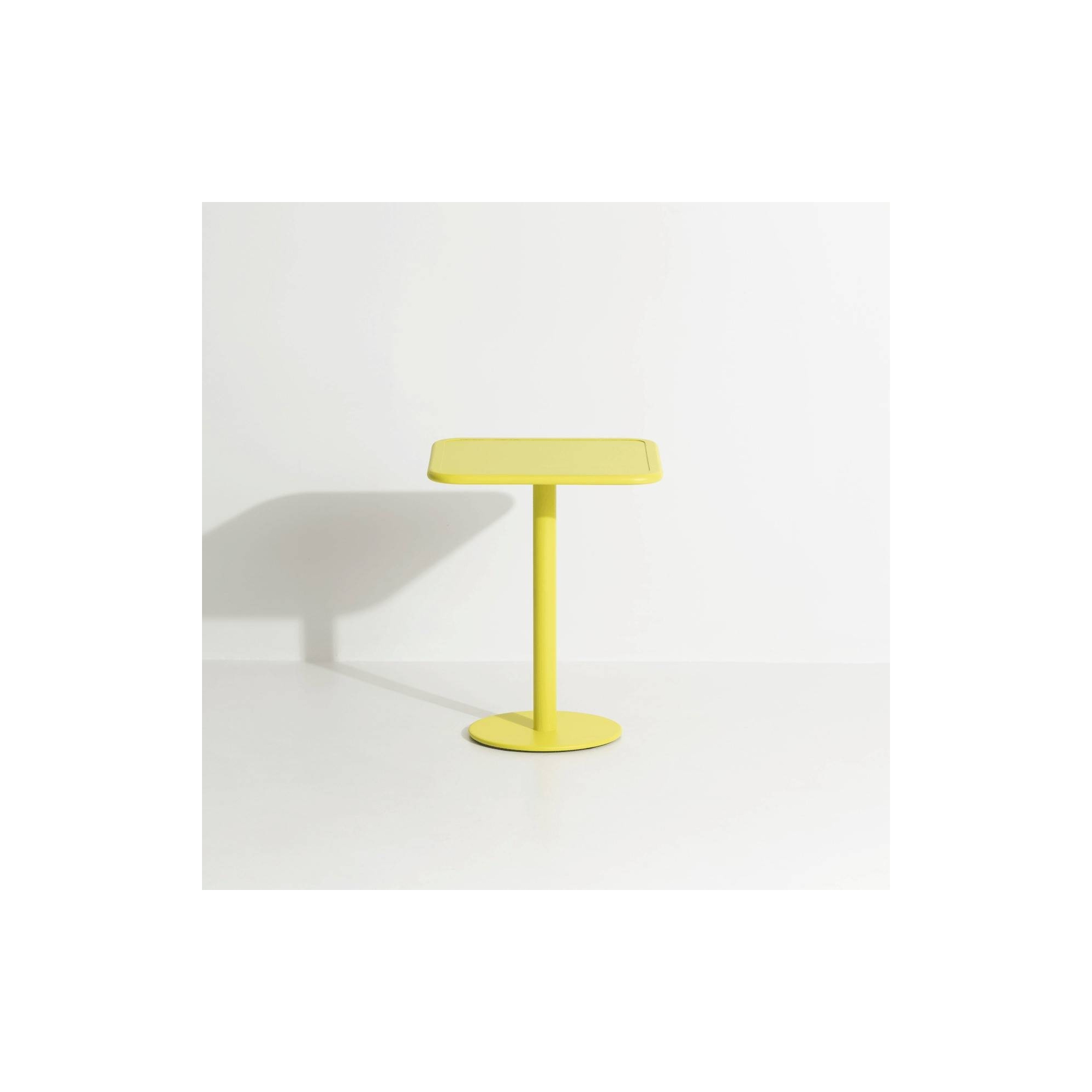 Jaune - Table Bistrot Week-End  60 x 60 x H75 cm - Petite Friture