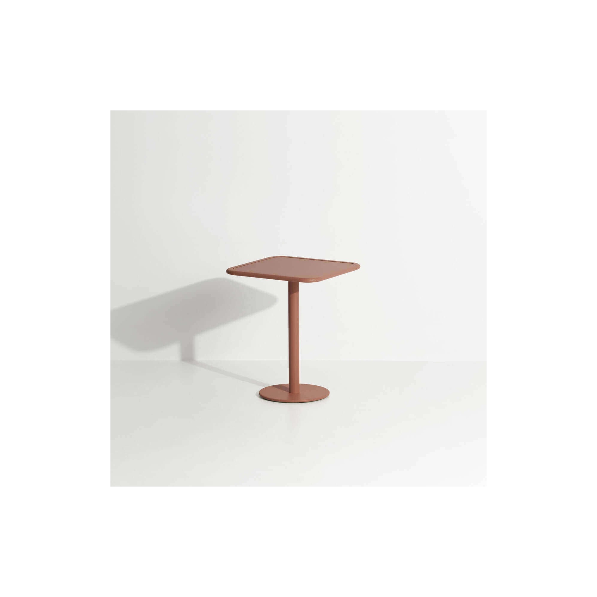 Terracotta - Table Bistrot Week-End  60 x 60 x H75 cm - Petite Friture