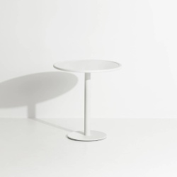 Blanc - Table Bistrot Week-End  Ø70 x H75 cm - Petite Friture