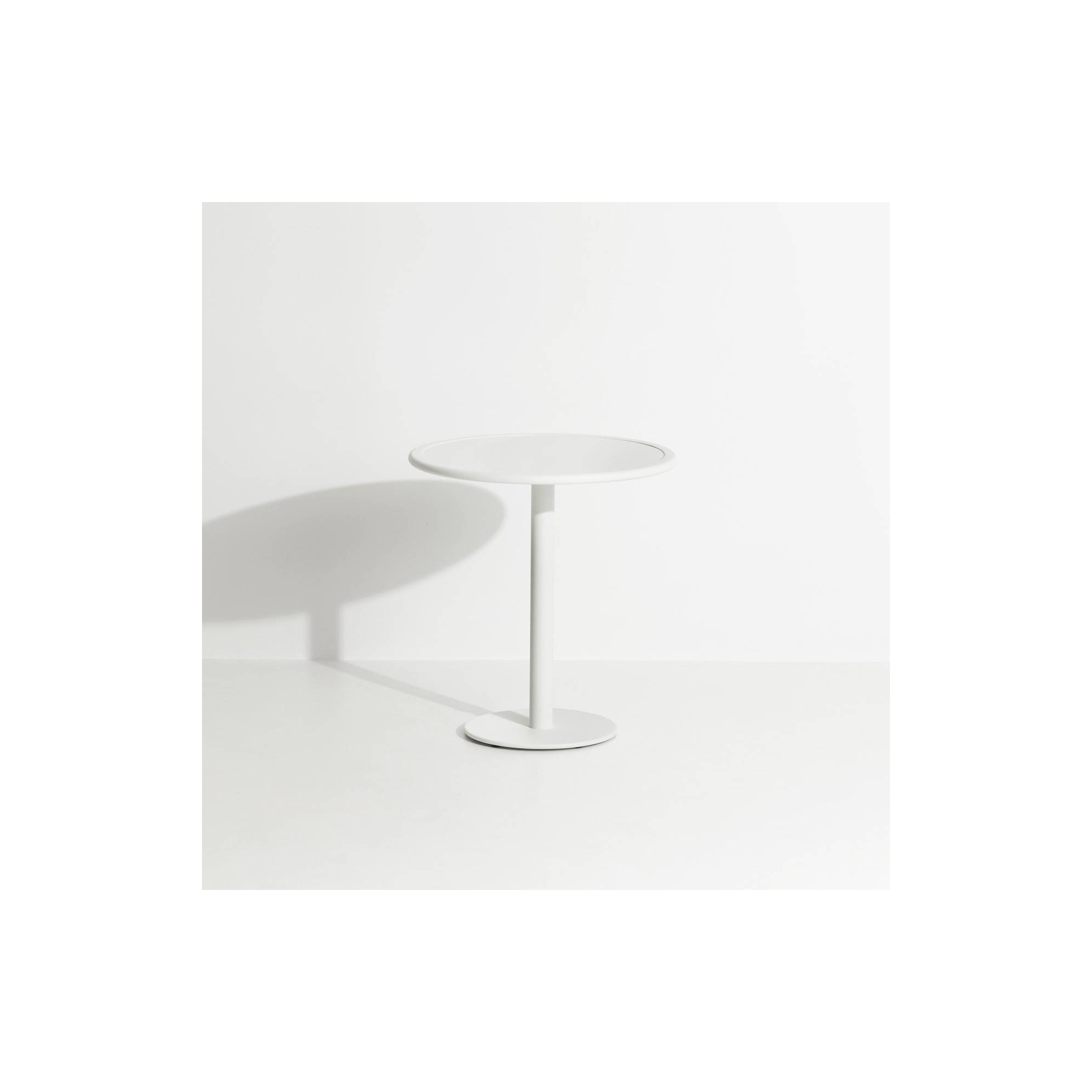 Blanc - Table Bistrot Week-End  Ø70 x H75 cm - Petite Friture