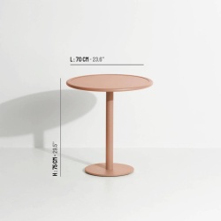 Blush - Table Bistrot Week-End  Ø70 x H75 cm - Petite Friture