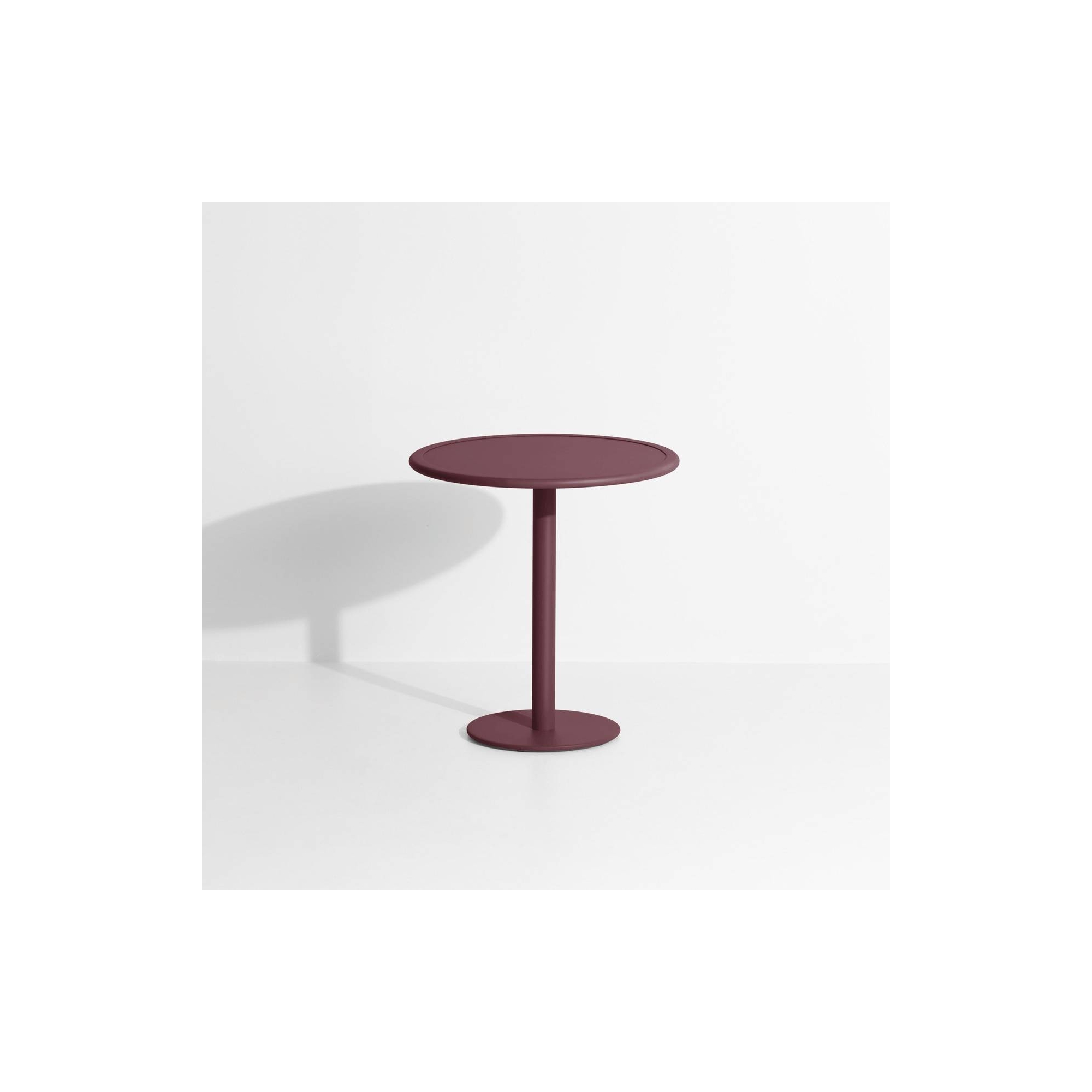 OUT OF STOCK - Burgundy - Week-End  Bistrot Table Ø70 x H75 cm - Petite Friture