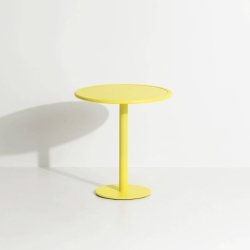 Jaune - Table Bistrot Week-End  Ø70 x H75 cm - Petite Friture