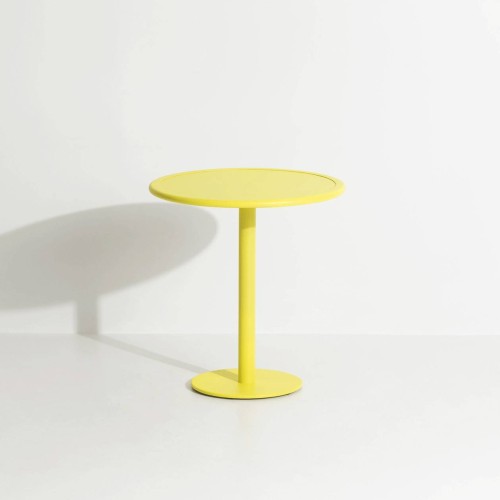 Jaune - Table Bistrot Week-End  Ø70 x H75 cm - Petite Friture